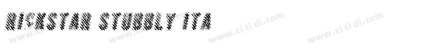 Rickstar Stubbly Ita字体转换